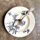Shallow dish Lunéville in blue ironstone, service "Azalea"