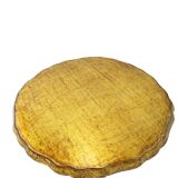 Italian round florentine scalloped tray, handpainted