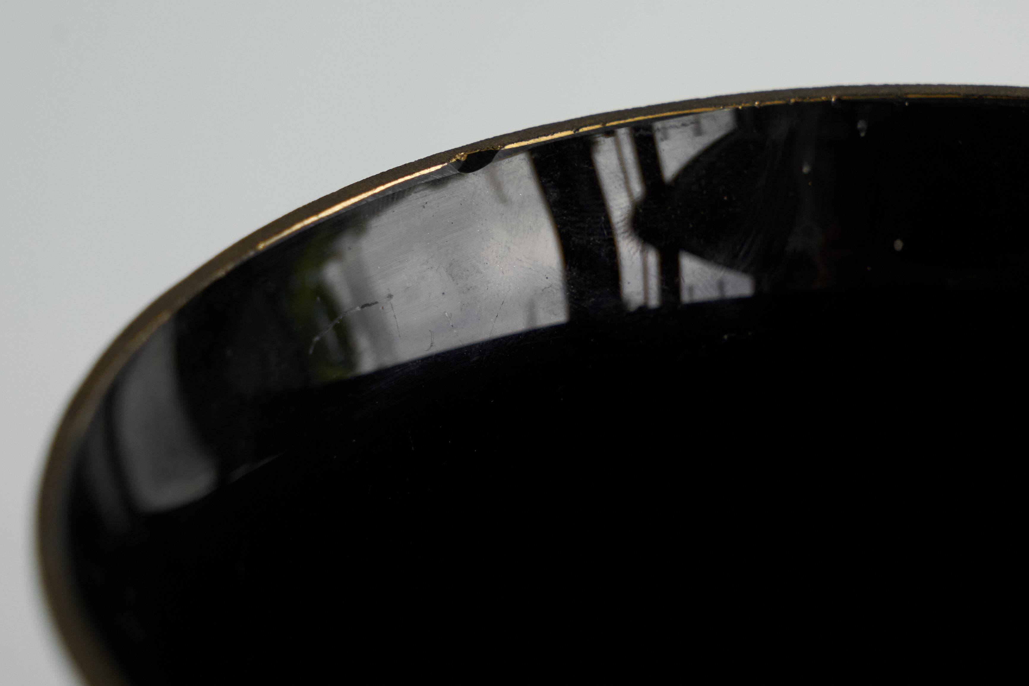 Large sculptural glass vase from the 1940s.