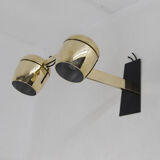 2-flamming wall lamp by napako, 1970s, restored