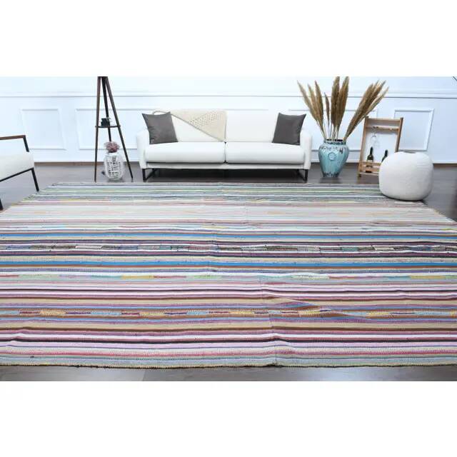 1970s vintage Turkish Oushak handmade wool cotton beige area rug 302x398