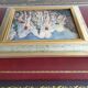 Set of two paintings with identical gold and silver frames
