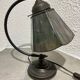 Art Deco table lamp with a glass paste shade