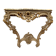 Carved console Louis XV style painted and gilded wood XX century
