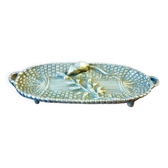 Bronze trinket dish with mouse