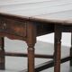 Table de salle à manger/à côté/à rabat en chêne anglais antique du XVIIIe siècle