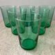 Série 6 verres à eau vert menthe
