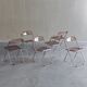 6 Plia folding chairs by Giancarlo Piretti for Anonima Castelli