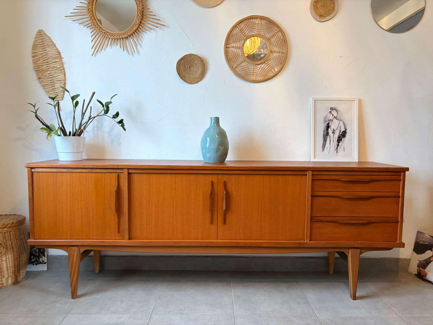 Vintage teak sideboard