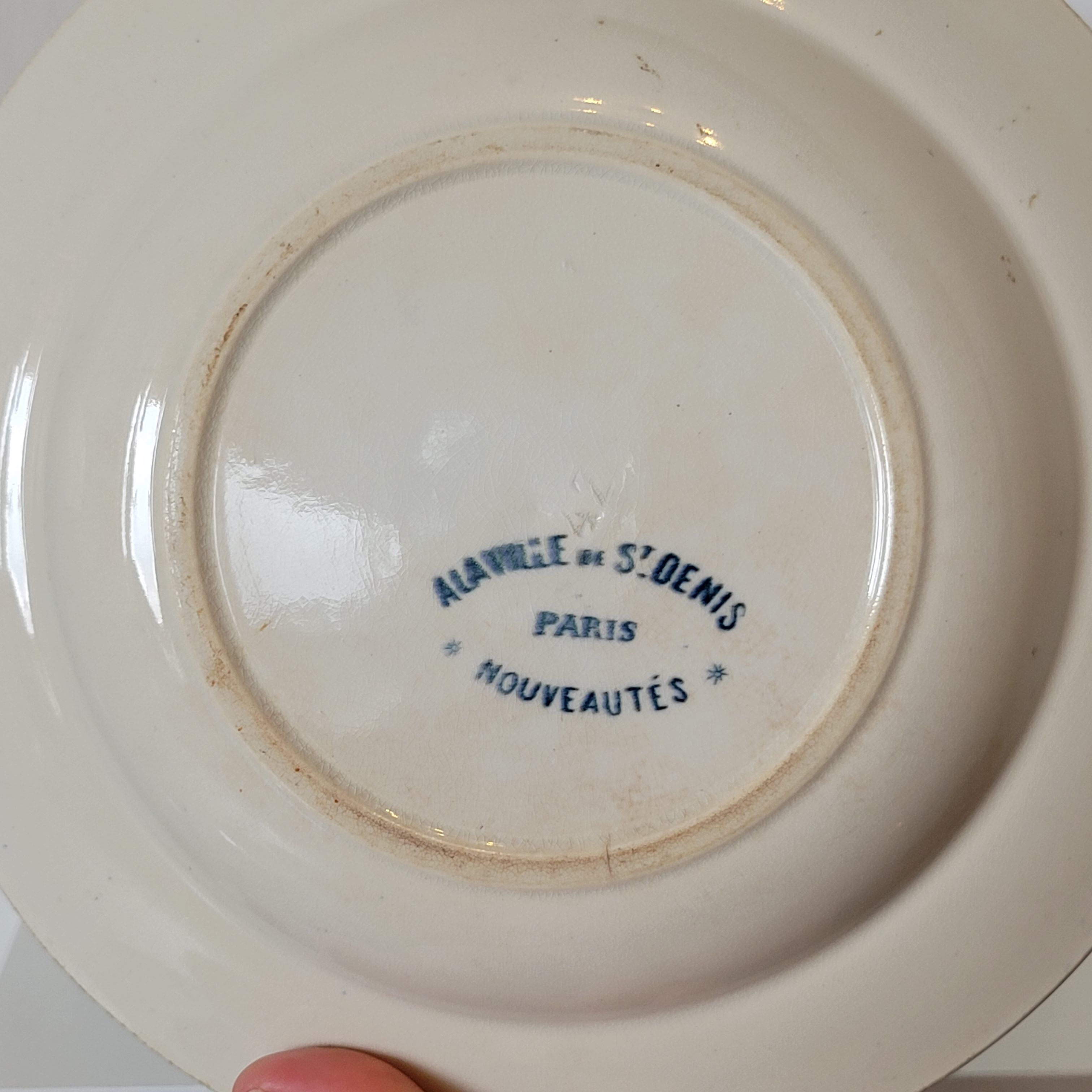 Assiettes A la ville de St Denis Paris nouveautés