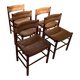 Lot de 5 chaises Charlotte Perriand modèle Dordogne