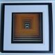 Tableau Vintage Art Optique - Victor Vasarely - Frame 40x40cm
