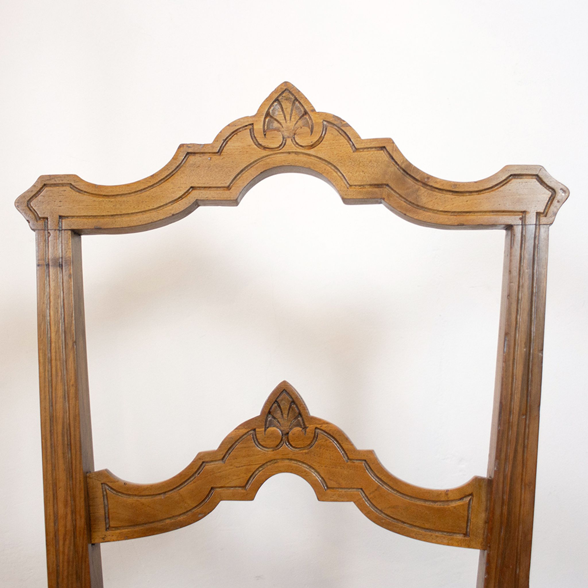 Walnut Alfonsin Era Upholstered Chair, Spain, Circa 1880