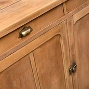 Grand Parisian buffet with billot and butterfly hinges, raw wood, 1930.