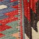 Multicolor Star Pattern Decorative Kilim Rug, 141x275 Cm
