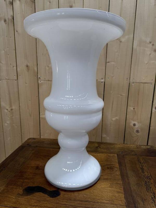 Paire de vases Médicis en verre de Murano