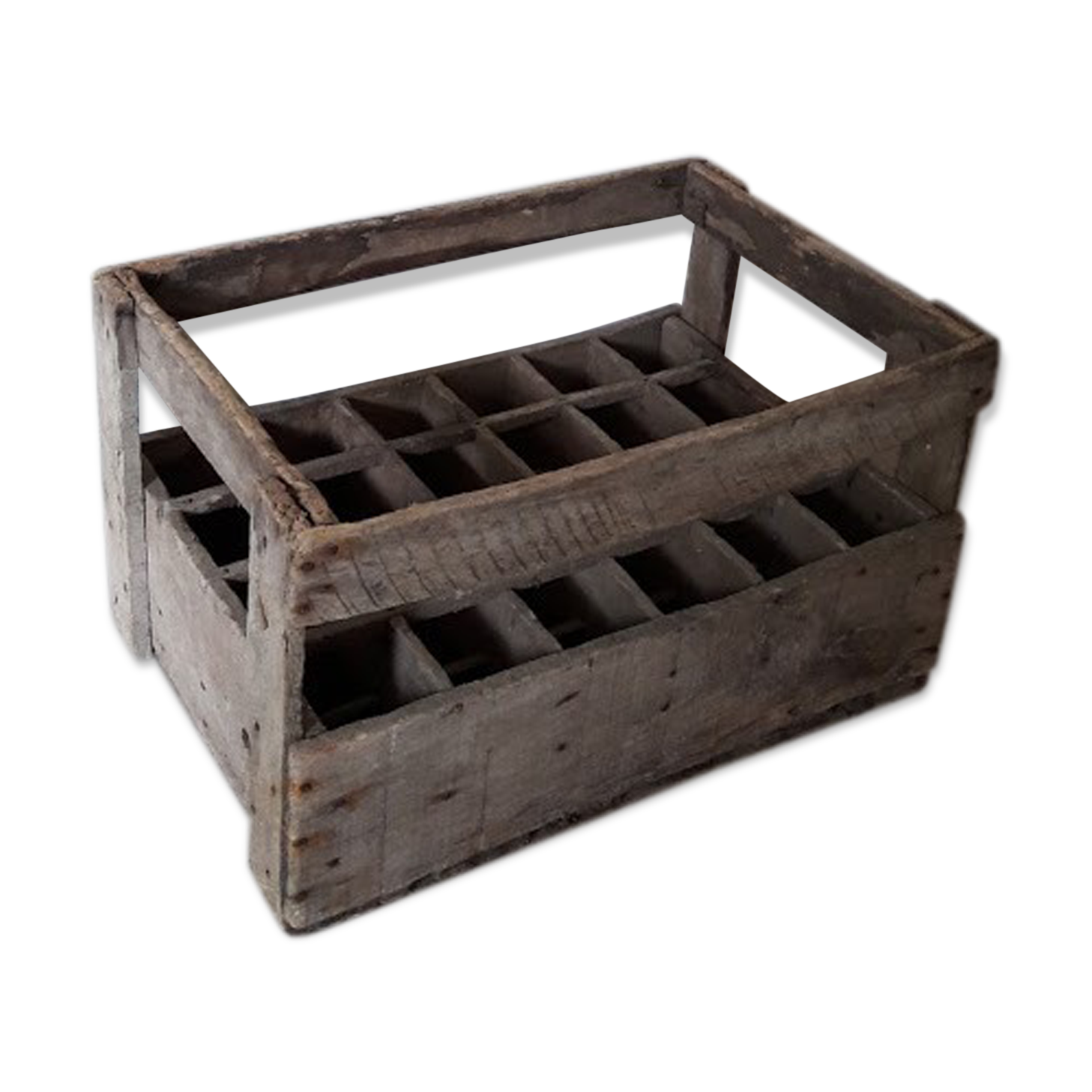 Caisse ancienne pour 20 bouteilles