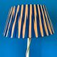 Lampadaire liseuse vintage en rotin