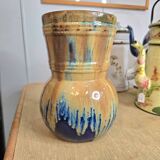 Vintage glazed stoneware vase