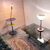 Chromed metal and smoked glass coffee table, dlg Willy Rizzo, mid-20th century