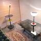 Chromed metal and smoked glass coffee table, dlg Willy Rizzo, mid-20th century