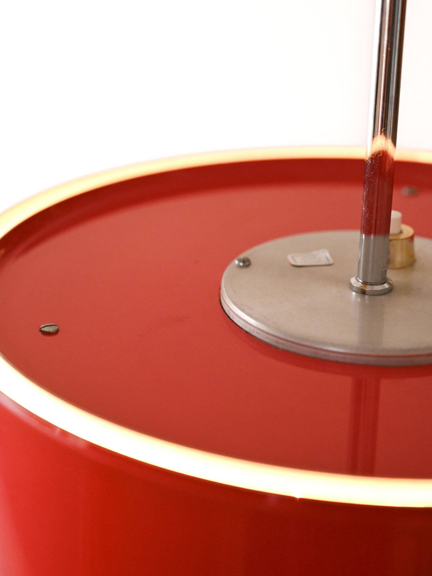 Swedish “Bumling” red pendant lamp by Anders Pehrson