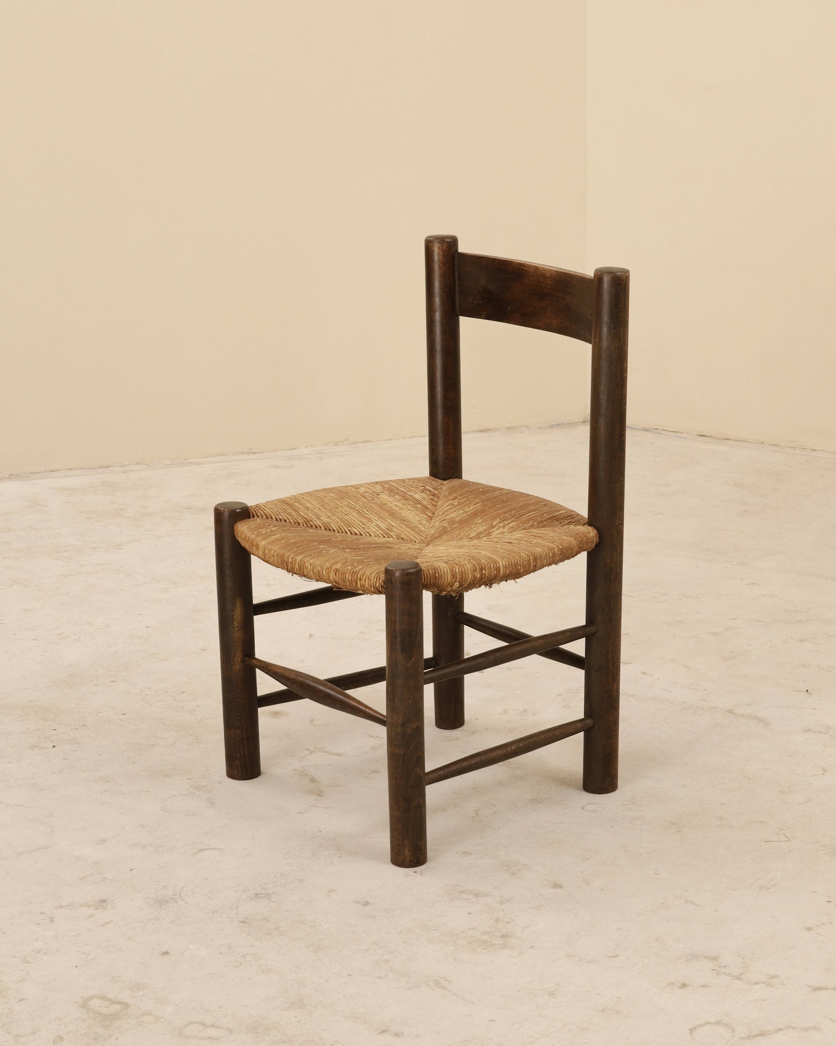 Set of four dlg chairs by Georges Robert, France, 1960s.