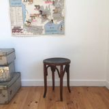 Baumann curved wooden stool