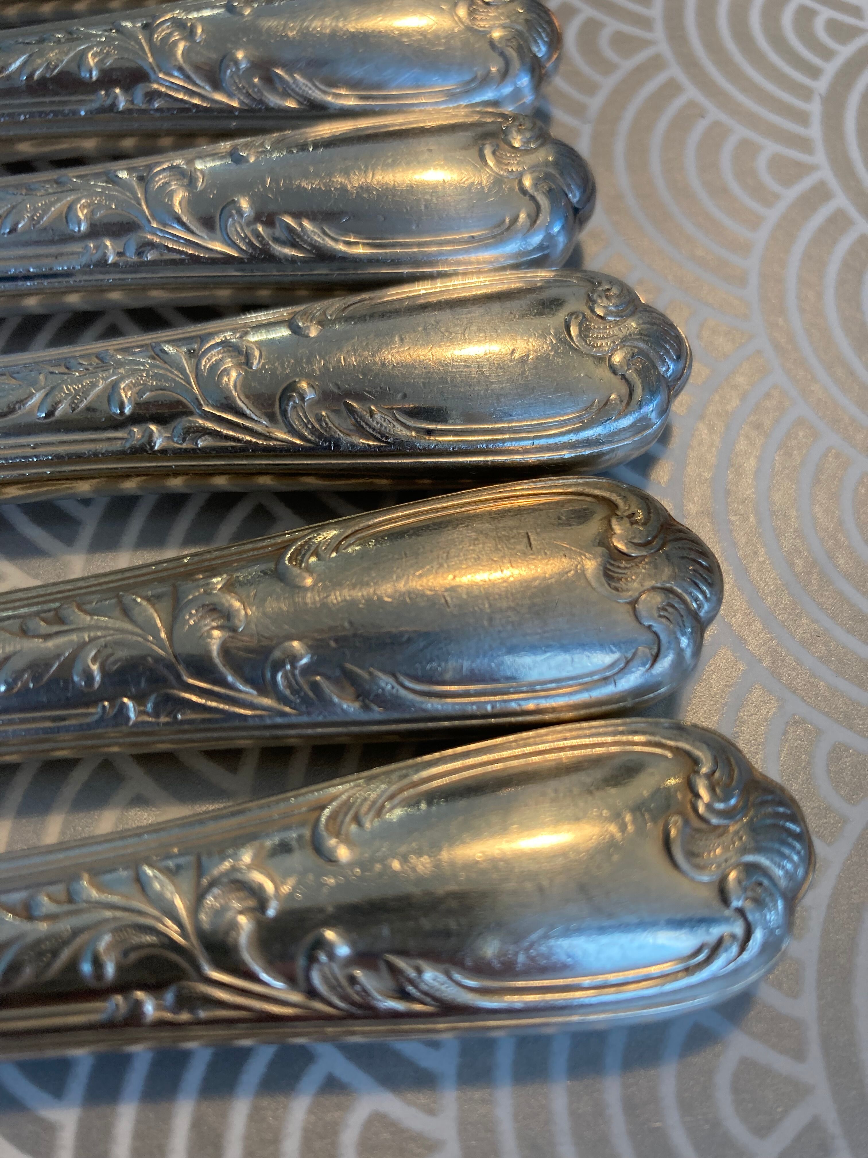 12 dessert knives Ercuis model Barry