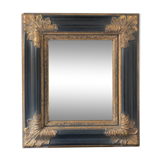 Black and gold mirror Empire style 34x39cm