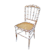 Chaise Napoléon III patinée blanche