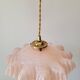 Suspension en verre de Clichy rose