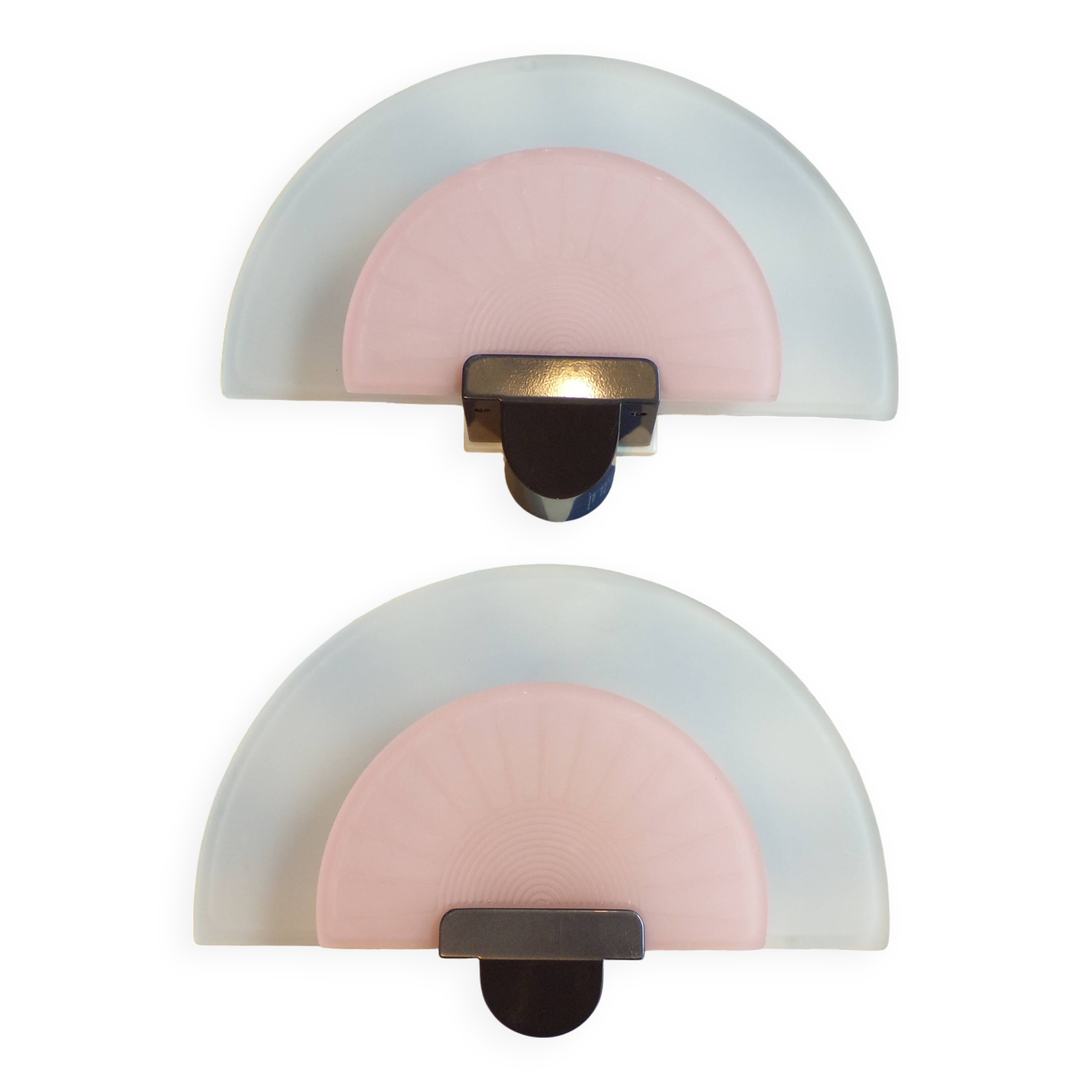 Pair of Diva wall lights by Ezio Didone for Arteluce