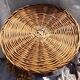 Vintage rattan round table