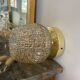 Vintage glass globe wall light