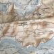 Old nautical charts on the breton coast
