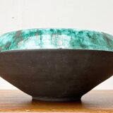 Grand bol de poterie d'atelier allemand du milieu du siècle de BKW Böttger Keramik Wandsbek, Hambourg, années 1960