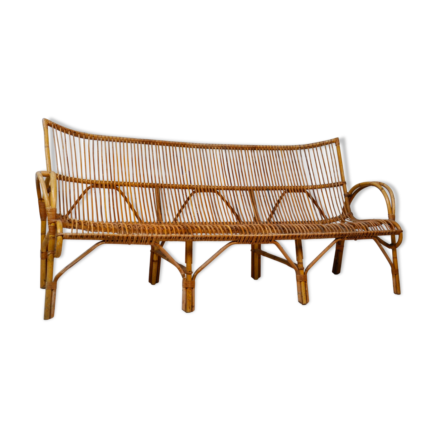 Banquette en rotin