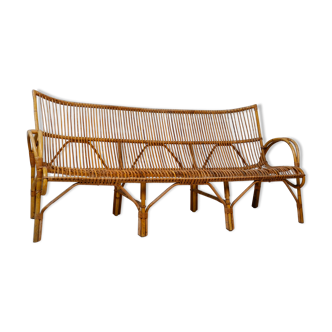 Rattan bench