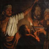 19th century Flemish painting, Salome with the Head of St. John the Baptist