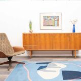 1960s walnut sideboard with bar compartment