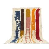 Handmade wool Berber rug 314 x 190 cm