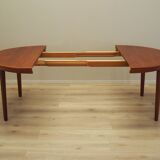 Round teak table, Danish design, 1960s, manufacturer: Gudme Møbelfabrik, de
