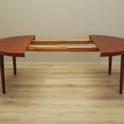 Round teak table, Danish design, 1960s, manufacturer: Gudme Møbelfabrik, de