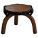Wabi Sabi tripod stool / Solid wood side table, Scandinavia, 1950s