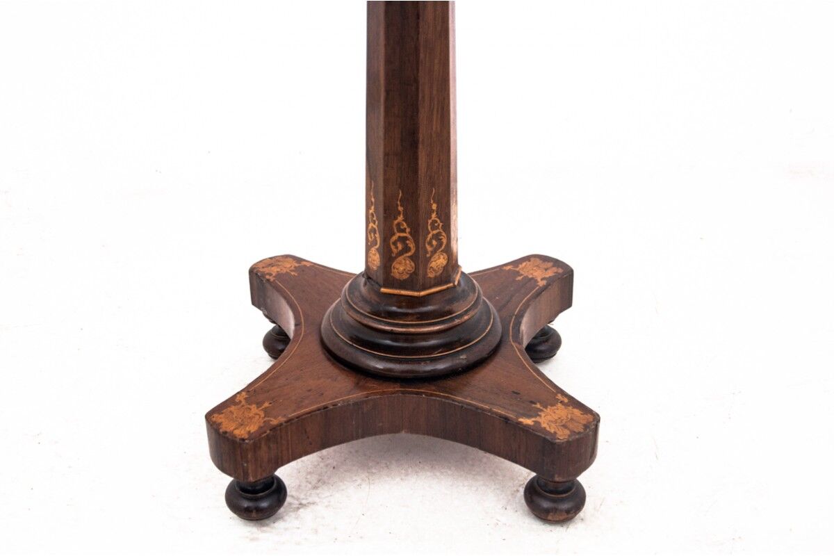 Antique thread table, Northern Europe, late 19th century.