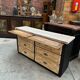 Old workshop furniture with 6 drawers.