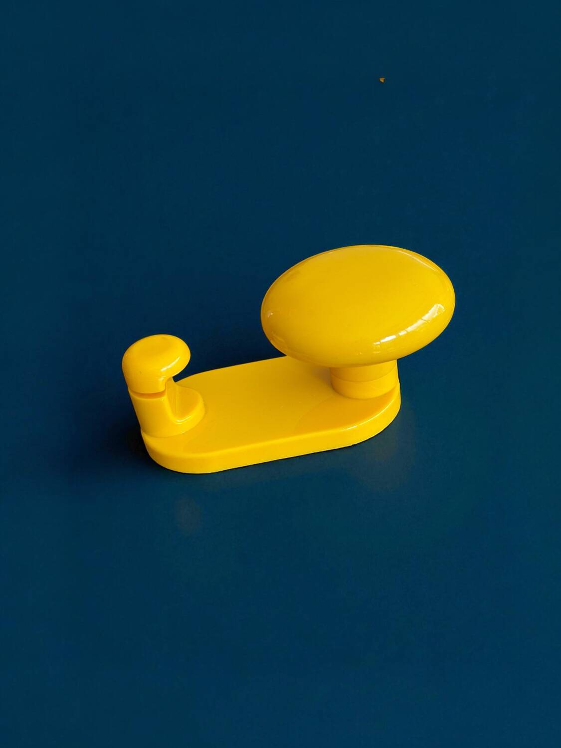 Yellow coat hooks by Carlo Bartoli, Italy 1970
