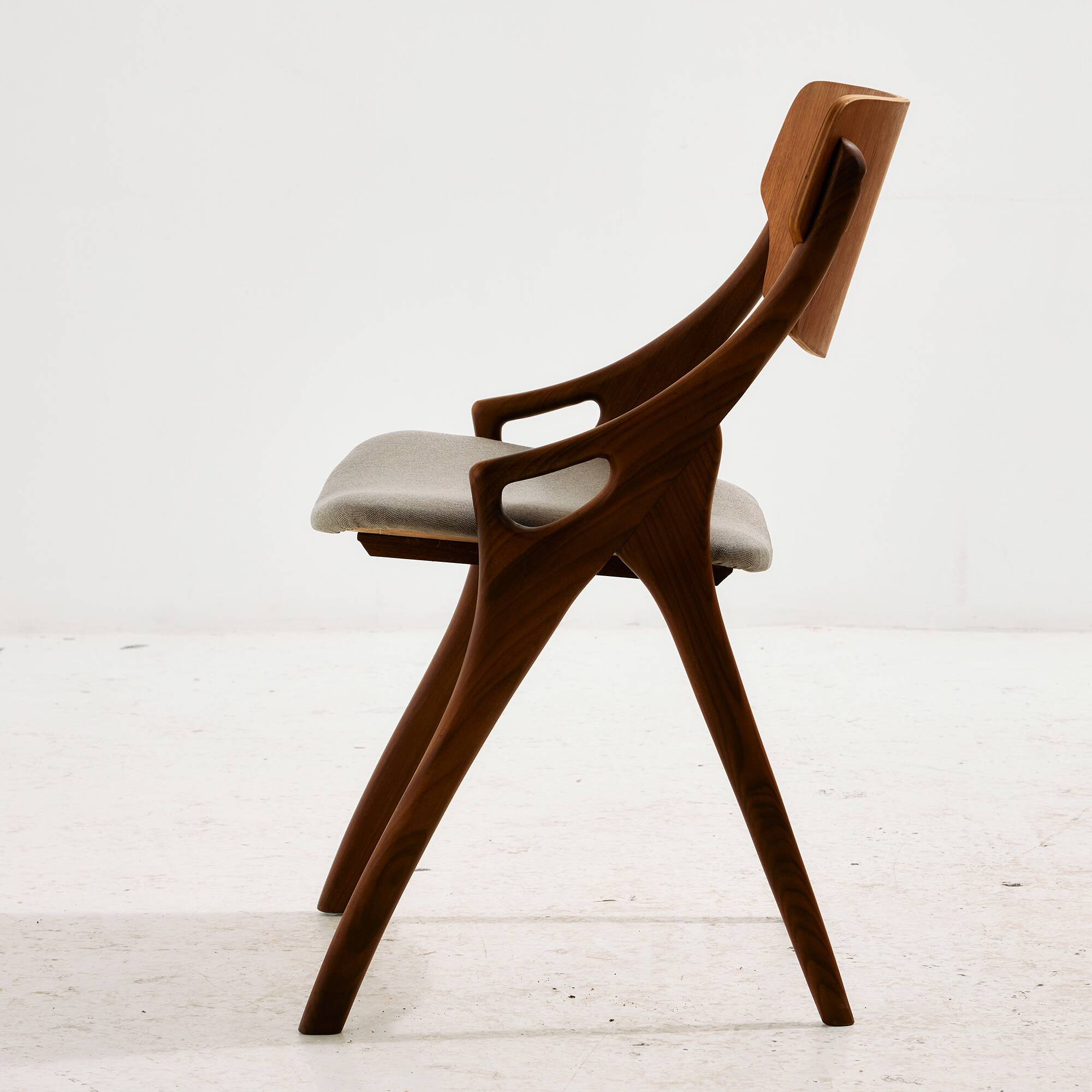 Chaise de salle à manger MK10814 en teck par Arne Hovmand Olsen pour Mogens Kold