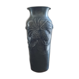 Tin vase with pine cones, F. Cortesi, early twentieth century